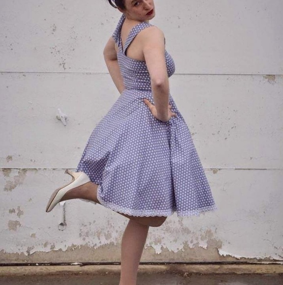 Polkadot Petticoat Dress, 50ies, Rockabilly - Picture 5 of 8